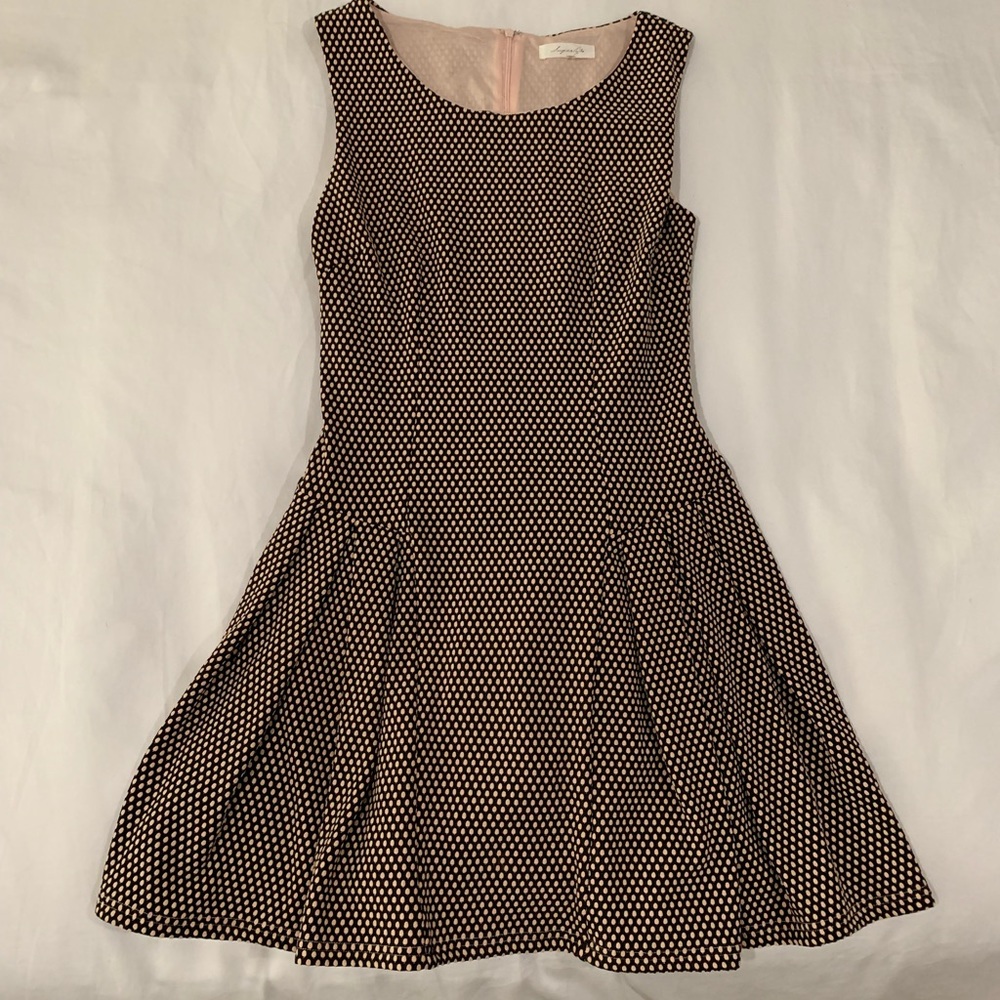 Pink & Black Polkadot Dress